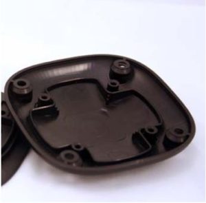 A custom designed part for a GPS to show the gussets used to in plastic product design