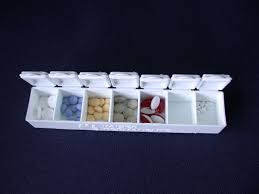 plastic hinge used as a medicine container